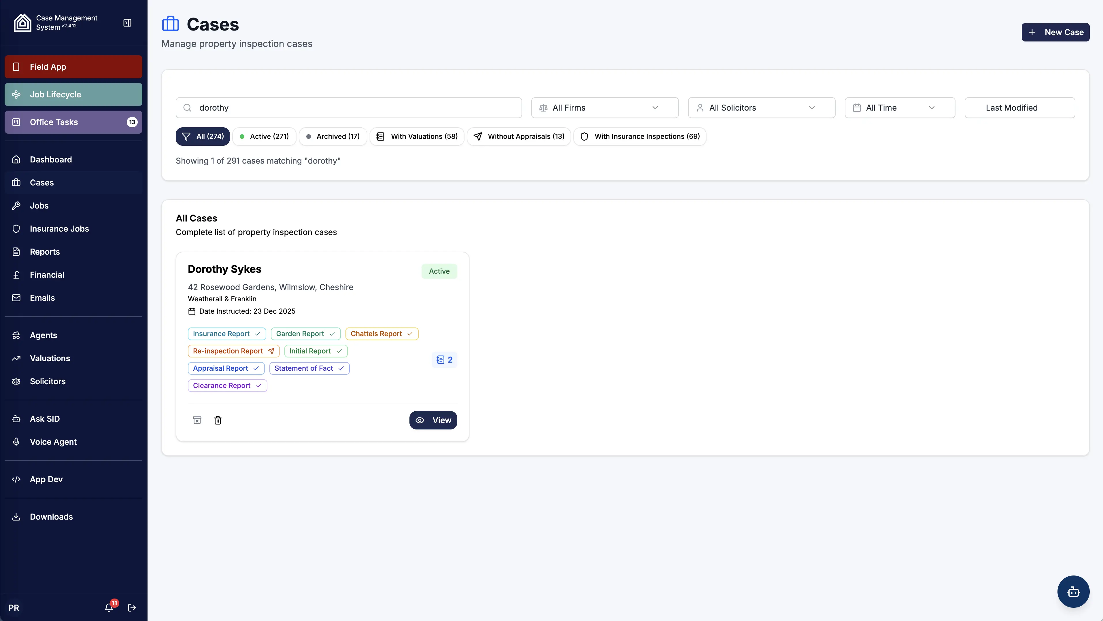 Prospect PS Dashboard